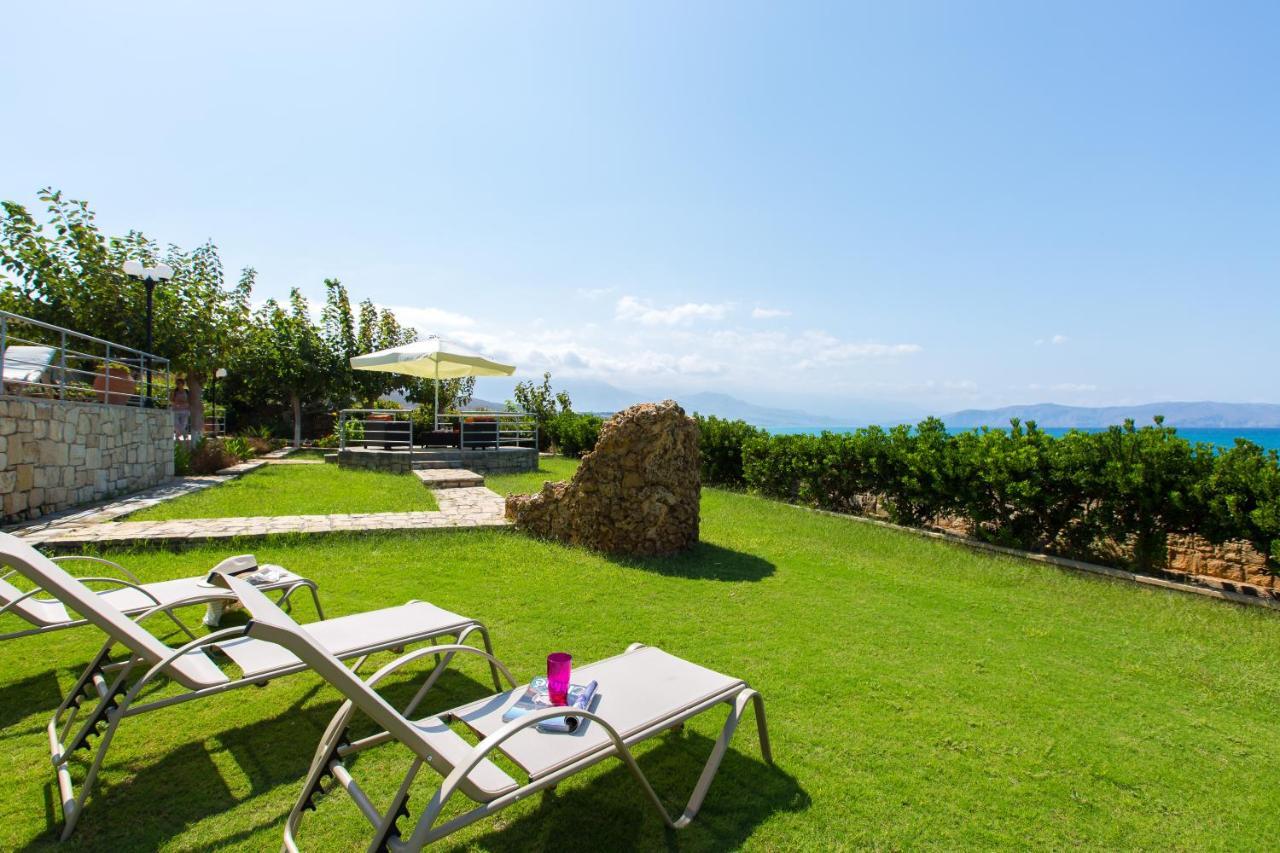 Beachfront Family Villa Katerina With Private Pool, Playground, Bbq & Amazing Sea Views! Petres  Bagian luar foto