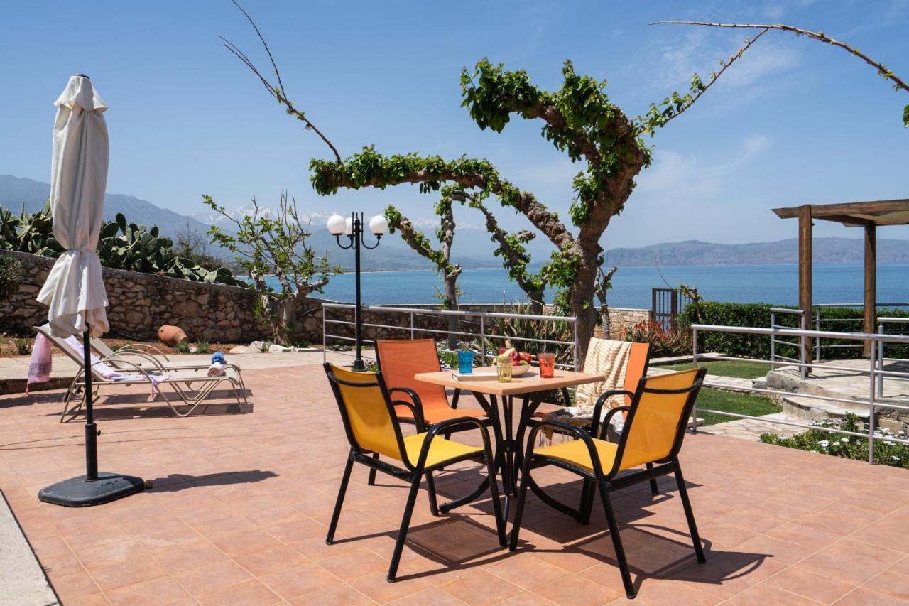 Beachfront Family Villa Katerina With Private Pool, Playground, Bbq & Amazing Sea Views! Petres  Bagian luar foto