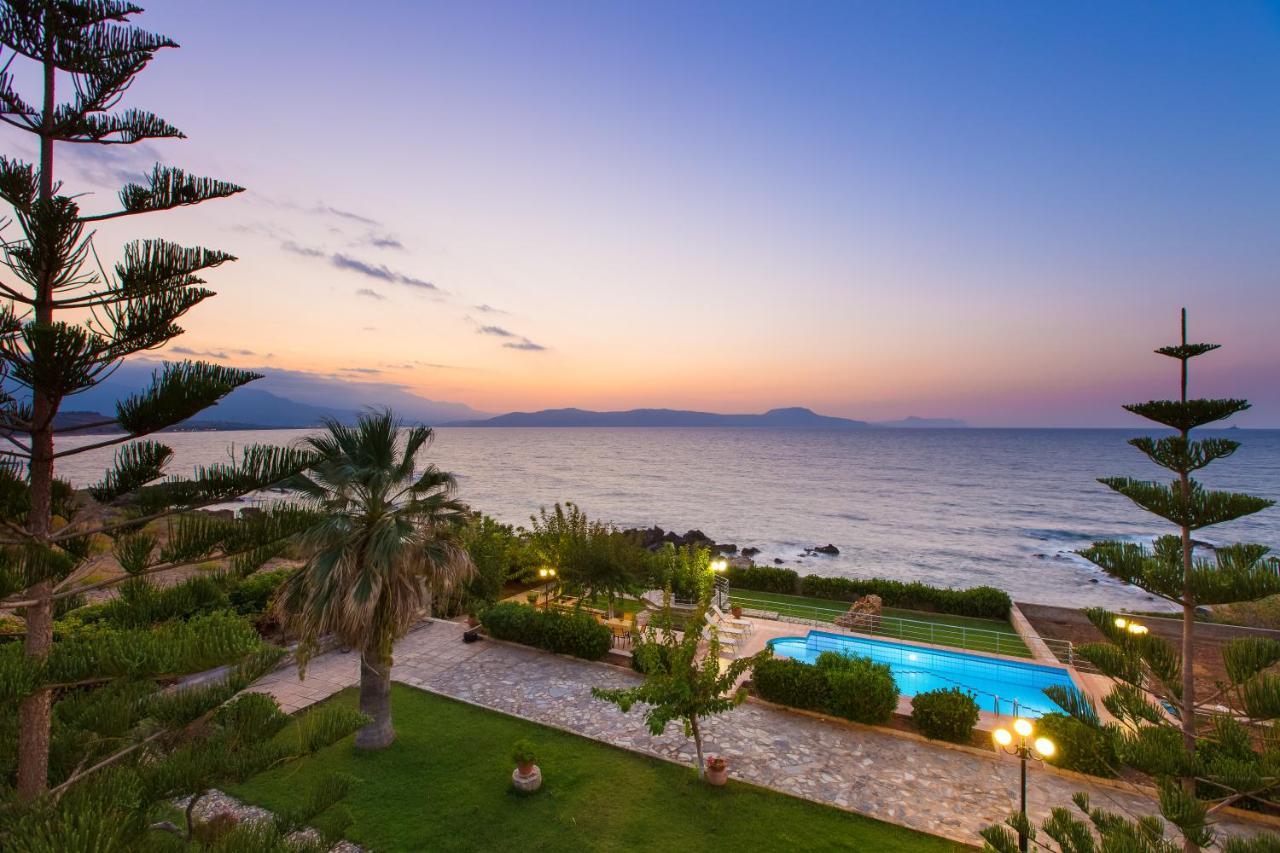 Beachfront Family Villa Katerina With Private Pool, Playground, Bbq & Amazing Sea Views! Petres  Bagian luar foto
