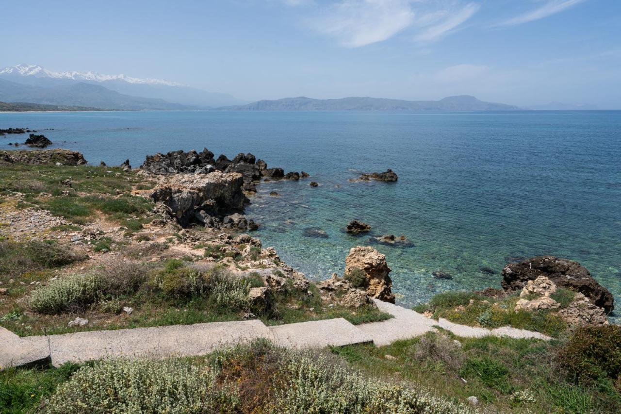 Beachfront Family Villa Katerina With Private Pool, Playground, Bbq & Amazing Sea Views! Petres  Bagian luar foto